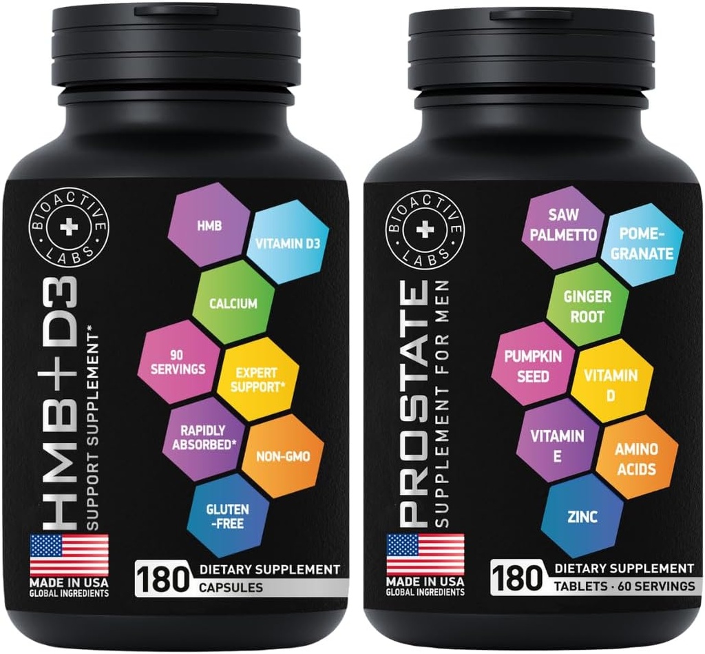 Advanced HMB Plus witamina D3 i prostata suplementy dla mężczyzn