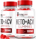 (2 opakowania) Keto Lean Keto ACCV Gummies, Keto + ACV Gummies, All Natural Apple Cider Vinegar 1000MG, ACV Keto Gummy Supplement, Keto Vitamins, Official Keto Plus ACV, KetoLean Recenzje (120 Gummies)
