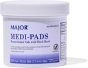 MAJOR Medi- Pads - Hemorrhoidalne Hygieniczne Mycie Czarownica Hazel Pads - Chłodzenie Ulgi z Aloe - 100 Hrabia Jar (1 Pack)