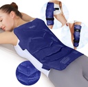 REVIX duży Ice Pack for Back, 13 "x 21" wielokrotnego użytku żel Cold Pack for Full Back Coverage, Cold Compress Wrap for Shoulder, Hip, Leg Relief, Idealny dla Zmęczenia, Uczucie mięśni, i Codzienne odzyskiwanie, Marynarka