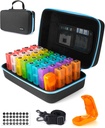 Monthly Pill Organizator 3 razy dziennie z Pill Cutter, 30 Dni Pill Organizator Miesięczny, Miesięczny Medicine Box Holder Organizator z 31 Codziennych Komory, Hard Shell Travel Case & Usunięty Ramek