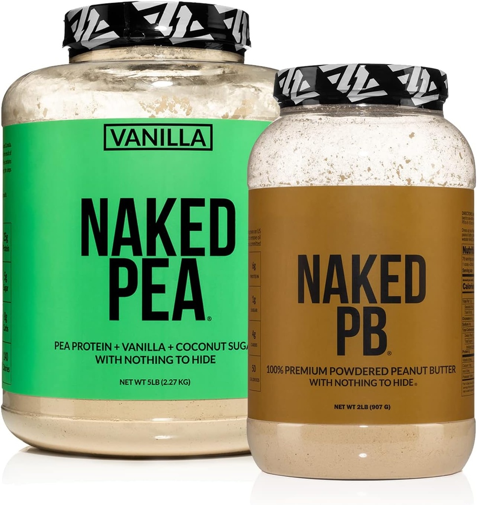 Naked Dairy Free Protein Bundle: 5LB Vanilla Pea i 2LB PB