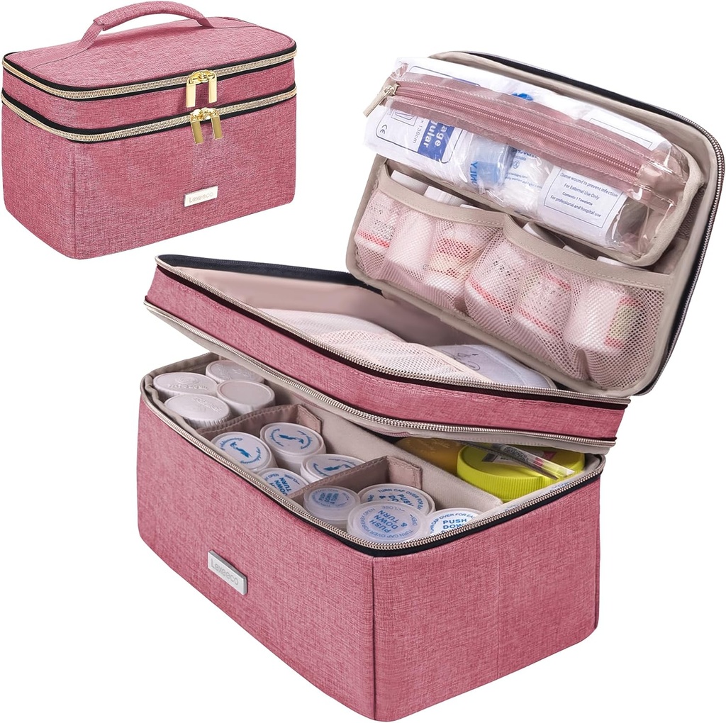 Bagaż do przechowywania leków Butelka do butelek z przenośnym małym Pouch Travel Remediation Organizer for Emergency Home