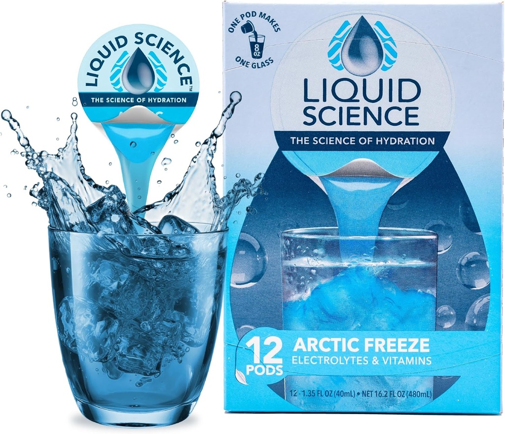 Java House Liquid Science Arctic Freeze Pojedyncze Poduszki Nawadniające - Peel i Pour - Cool Blue Raspberry Hydration - Opakowanie 12