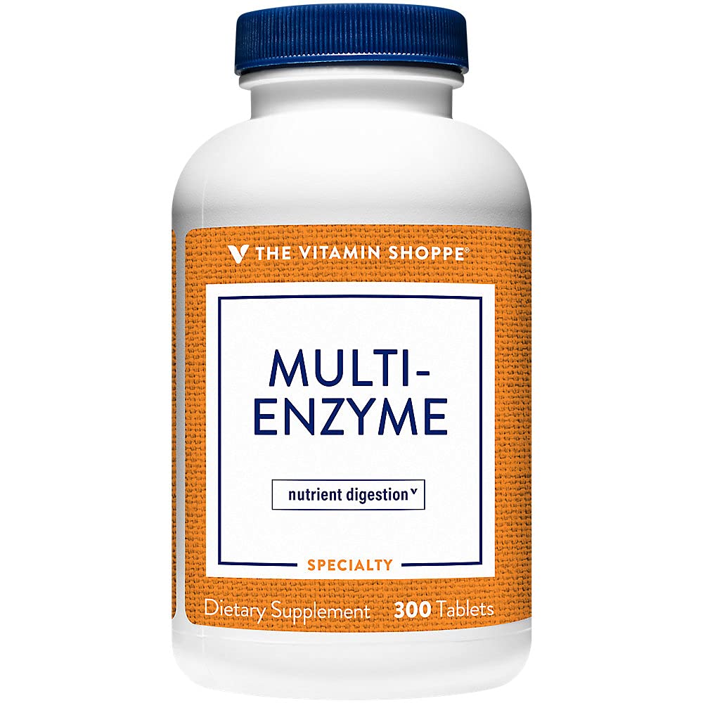 Witamina Shoppe Multi Enzyme - Pomaga wspierać trawienie i wchłanianie białka, węglowodanów i tłuszczu (300 tabletek)