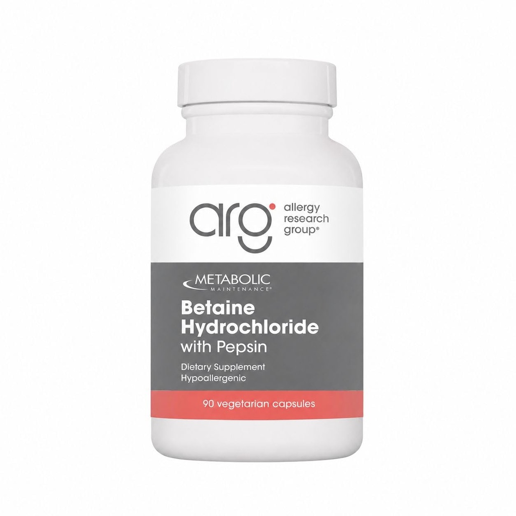 Betaine HCL + Pepsin Digestive Enzym - trawienie białek + suplement wsparcia zdrowia gut (100 kapsułek)
