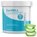 EARWELL by VetWell Dog Ear Wipes - Otic Cleaning Wipes for Infections and Controlling Ear Odor in Animals - 100 Count