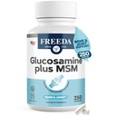 FREEDA Glukozamina MSM - Vegan Joint Flexibility & Mobility Supplement - Glukozamina wegetariańska bez skorupiaków - wspomaga wspólną funkcję - Trzydzieści stron Tested - (250 kapsułek)