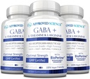 Zatwierdzona nauka GABA + - Promowanie spokoju, poprawy snu, nastroju boost - GABA, L- Theanine, L- Arginina, Witamina B6, BioPerine - Wysoka absorpcja - 180 Kapsułki - Wegan