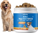 15- in-1 Dog Multivitamin Suplementy - Dog Multivitamin Chewable - Odporność, trawienie, Joint and Heart Health Support for Skin, Coat Heart, Immune System - for All Ages All Breeds (120 Counts)