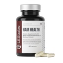 LES Labs Hair Health - uzupełnienie włosów wzrostu i paznokci, poprawiona grubość, siła i pełność - Keratyna, Biotin, Nasiona dyni & MSM - 60 Kapsułki