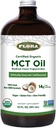 Flora - MCT Oil Certified Organic - Supports Muscle Energy & Brain Health - Zawiera C8 Capric Acid & C10 Capric Acid - Non-GMO, Gluten- Free, Vegan & Keto- Friendly - 32 fl. oz. Butelka szklana