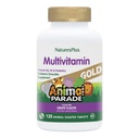Nature Plus Animal Parade Gold Multivitamin dla dzieci, Flavor winogronowy - 120 Rozbieralne tabletki zwierzęce - Wegan, Gluten Free - 60 Servings