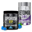 NDS Nutrition XTP Termogeniczne Blue Berry Snow Cone (45 Służenia) i Keto- Max Zaawansowane 3- in-1 Pigułki Blocker Blocker Appetite Suppressant (90 Kapsułki)