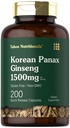 Tahoe Nutritionals Koreański Panax Ginseng Extract 1500 mg Bilans 124; 200 Kapsułki 124; Suplement dla mężczyzn i kobiet 124; Non-GMO i Gluten Free