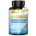 5- in-1 Kompleks magnezu 124; 320mg glicynianu magnezu, jabłczan, cytrat... 124; Wsparcie dla snu, relaksacji mięśni i metabolizmu energii 124; Wysoka absorpcja 124; Wegan, Non-GMO 124; 120 Kapsułki