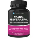 Resveratrol Supplement - Potent 1400mg Formuła z Trans Resveratrol, Quercetin, Nasiona winorośli, Zielona herbata, Acai i Red Wine Extract - 60 Kapsułki wegetariańskie