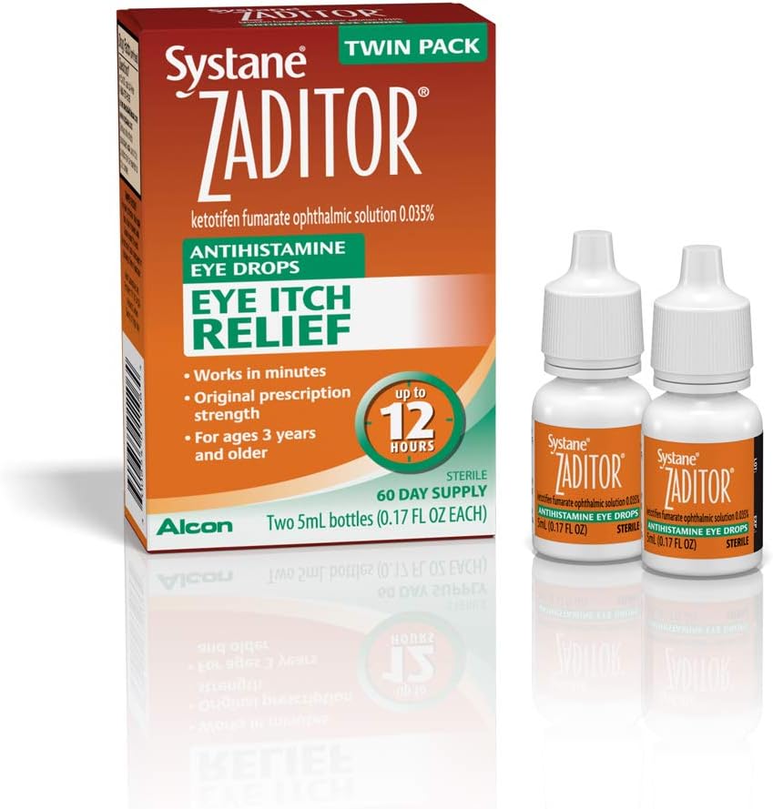 Systane Antihistamine Eye Drops, Twin Pack, 5 ml każdy, 0,17 unce (opakowanie po 2)