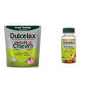 Dulcolax Soft Chews Saline Laxative Mixed Berry (60ct) Delikatne zaparcia Relief, Magnezu Hydroxide 1200mg & Chewy Fruit Bites, Saline Laxative, Assorted Fruit (30ct) Bezskurczowe Zaparcia Relief