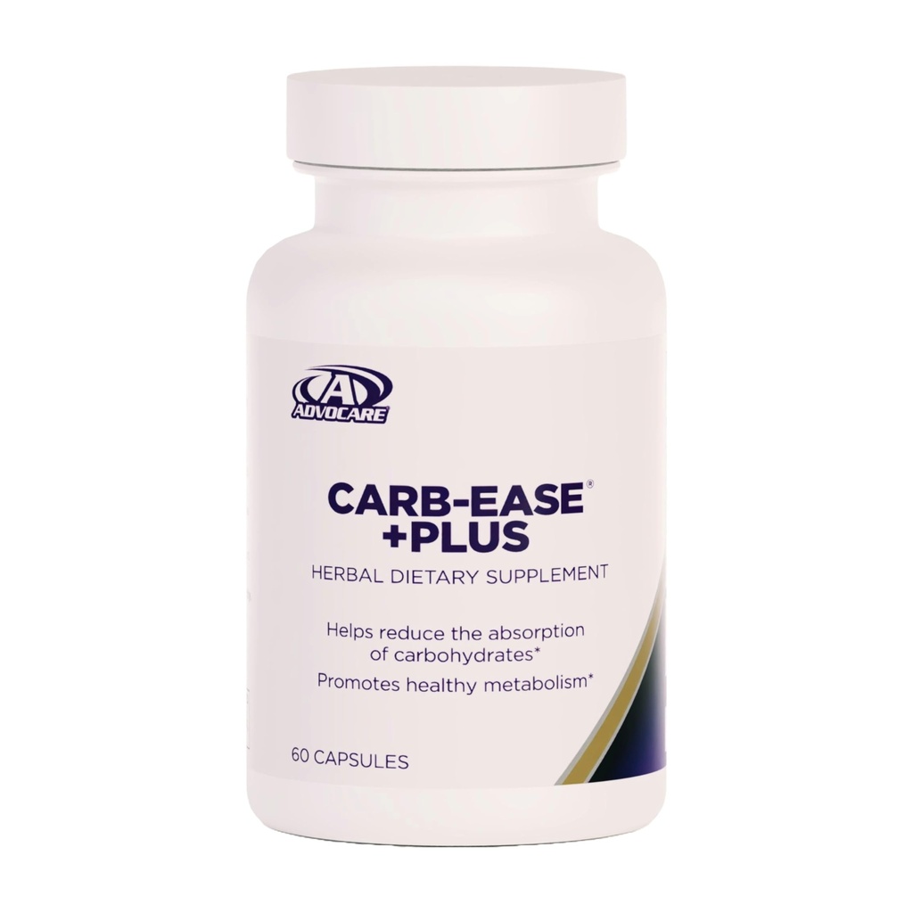 AdvoCare Carb- Ease Plus - Carb Blocker Supplement with Nerki Fasola, Nasiona winogron i zielonej kawy Ekstrakty - Wspiera zdrowe Metabolizm * - 60 Kapsułki