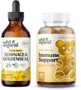 Wild & Organic Echinacea Goldenseal Tincture 4 fl oz & Gummies wsparcia immunologicznego