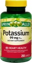 Potasu Heart Supplement Health Capplets, 99 mg, 250 Count (Opakowanie po 1)