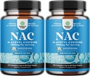 Suplement NAC N- Acetylo Cysteina 1000mg - Wegan Wysoka Absorpcja Nieśmierdząca NAC 1000mg Kapsułki Glutatione Prekursor dla wątroby Cleanse Detox & Naprawa Plus Lung Health and Immunity Support (4 miesiące)