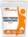 BulkSupplements.com Whey Protein Concentrate Powder - Whey Protein Powder Supplement, Unsweetened, Unflavored & Gluten Free, 30g per Serving, 1kg (2.2 lbs) (Pack of 1)