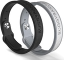 Bransoletki odpylające Mosquito, 2 Pack Silikon Mosquito odpychające Zespoły z DEET Free, Naturalne i wodoodporne opaski na błędy dla dzieci i dorosłych, Outdoor Traveling Protection (Black & Grey)