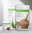 Trio Combo HERBALIFE Formuła 1 Zdrowy odżywczy shake mix (Cafe Latte 780g) -Herbal Aloe Concentrat Pint (Original 473ml) - Herbal Tea Concentrat (Original 102g)