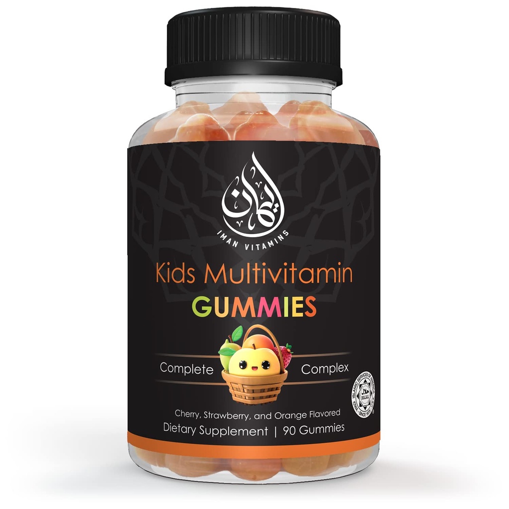 Halal Kids Multivitamin Gummies is 124; Witamina C, D, Cynk, A, E, B6, B12, Biotin, Folate, Inositol 's 124; Wzmocnienie Metabolizm, Kości & Immunitet' 124; Wegetariański 's' 124; Gluten Free '124; 90 Count