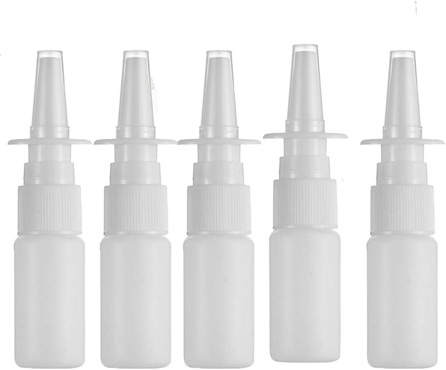 20ML Białe plastikowe butelki rozpylacze do nosa Pompa opryskiwacza rozpylacza do nosa Butelka rozpylajaca do płukania wody z solą