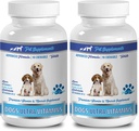 Bone Support dla szczeniąt - Psy Ultra Vitamin - CHEWABLE - Advanced Formula - Premium Minerały - Psy Wapnia Bones - 2 butelki (180 żuć)