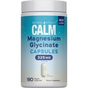 Natural Vitality Calm, Magnezu Glicynian wspiera kości, mięśni, serca, & Nerve Health, Non- GMO, Wegan, Gluten Free 180ct