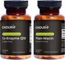 Endurance Products Co- Enzyme Q10 Crystal- Free (120 softgeli) B3 Plain Niacin