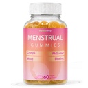 Menstruacyjne gumki dla kobiet mogą pomóc wsparcie wzdęcia, Okres ulgi 124; Plant- Based 124; Krap Bark, Magnezu, Chaste Berry 124; Wegan 124; Orange 60ct