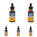 Herb Pharm Certified Organic Lemon Balm Liquid Extract for Calming Nerwowy system wsparcia, Organiczny alkohol trzcinowy, 1 unce (Opakowanie 5)