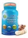 Probiotyki z enzymami digestycznymi i prebiotykami dla kobiet i mężczyzn - 3- in-1 Vegan Probiotic Prebiotic Multi Enzyme Complex for Gut Health - Kapsułki o maksymalnym stopniu wchłaniania