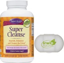 Tajemnica natury Super Cleanse Extra Siła Toxin Detox & Delikatna Eliminacja Total Body Cleanse, Digestive & Colon Health Support, 200 Tablets, z piłą Case
