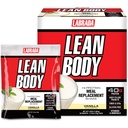 Lean Body MRP All- In- One Vanilla Meal Replacement Shake, 40g Protein, Serwatka Mieszanka, 8g Zdrowe Tłuszcze EFA & Fiber, 22 Witaminy i Minerały, Brak sztucznego koloru, Gluten Free, (20 Pakiety)