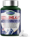 Himalayan Shilajit Kapsułki Równowaga Hormony, Immunitet Boost, Zwiększenie witalności i pamięci, Wysokiej mocy Suplement z różnych składników, Non-GMO Natural & Organic - 60 Liczby