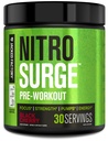 Jacked Factory NITROSURGE PreWorkout Supplement - Endless Energy, Instant Siła Zyski, Clear Focus i intensywne pompy - NO Booster & Potężny Prettenment Energy Powder - 30 Służenia, Black Cherry