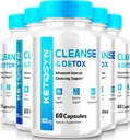 (5 Pack) Ketosyn Cleanse & Detox kapsułki, Ketosyn Pigułki do zaawansowanej utraty wagi, Maksymalna siła Keto Miesza Suplement wsparcia, Keto Syn Wewnętrzne Pastylki czyszczące (300 Kapsułki)