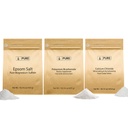 Czyste składniki oryginalne Biwęglan potasu, Chlorek wapnia, & Epsom Salt Bundle, (1lb) Bezpieczeństwo żywności, Czyszczenie i Gotowanie