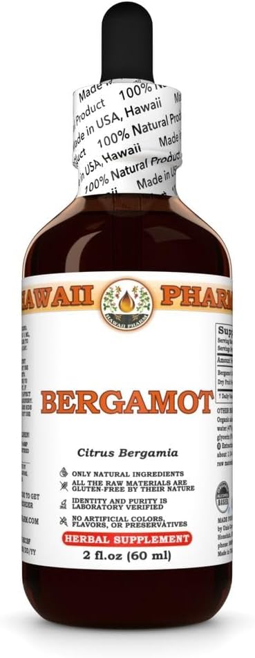 Ekstrakt Bergamot, nalewka do balansu lipidowego, wspomaga klarowność kognitywną, ułatwia wspólne dyskomfort, naturalne Wellness - 2 fl.oz