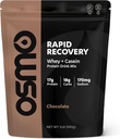Osmo Rapid Recovery - Serwatka i Micellar Kazeina Powder Mieszanka proteinowa z węglowodanów i kofeiny, Wszystkie naturalne składniki, Włącza naprawy i wzmacniania mięśni Glycogen Restoration - Czekolada, 22 Servings