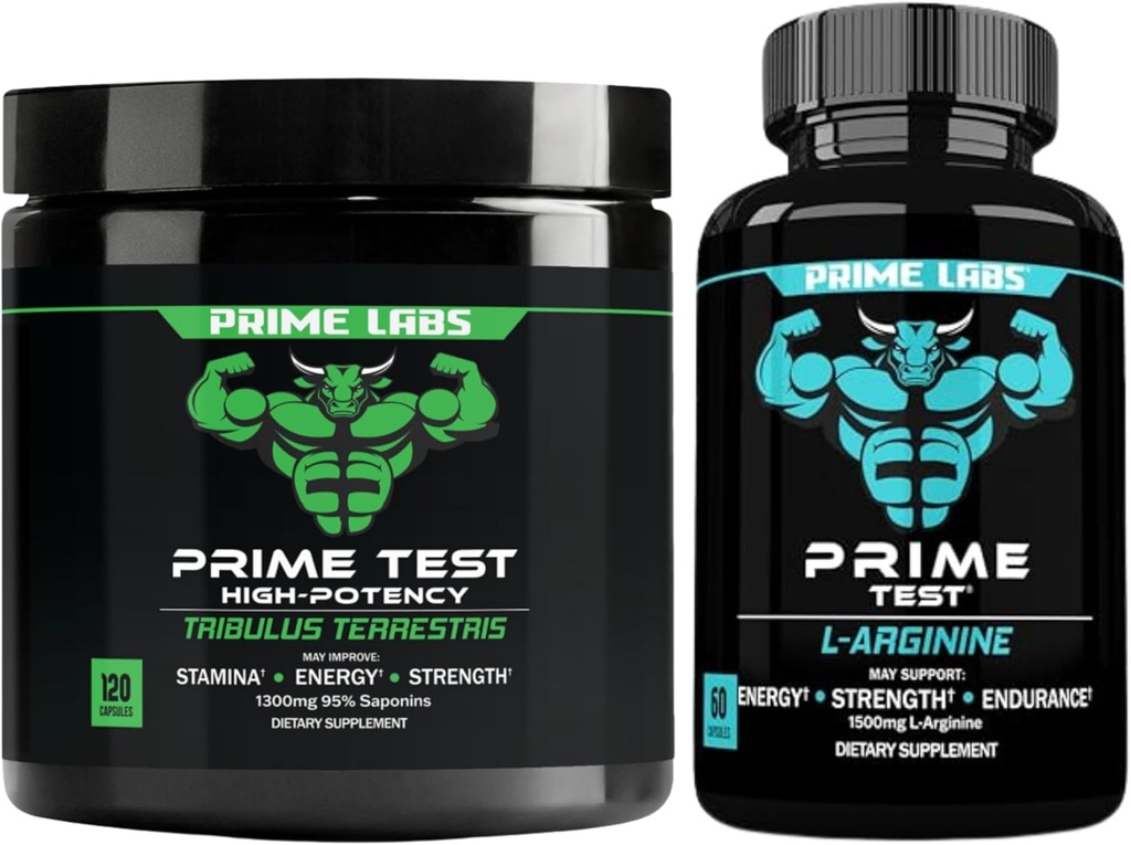 Prime Labs Tribulus Terrestris (120 ct) + L Argininy tlenek azotu (60 ct)