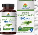 Brieofood Organic Wheatgrass 1500mg, 45 Służenia, Wegetarianin, Gluten Free, 90 Tabletki wegetariańskie