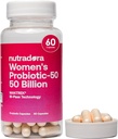 Probiotyki kobiet dla zdrowia trawiennego, 50 Miliard CFU 16 Szczepy, Feminine Health Support for Gut, PH Balance, Trakt moczowy i trawienie, 60 Kapsułki