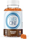 Ever One Manuka Honey New Zealand Gummies - Naturalny suplement wsparcia immunologicznego - wegetarianin, Żelatyna Free - Pyszne mandarynka aromat odporności Gummy witaminy